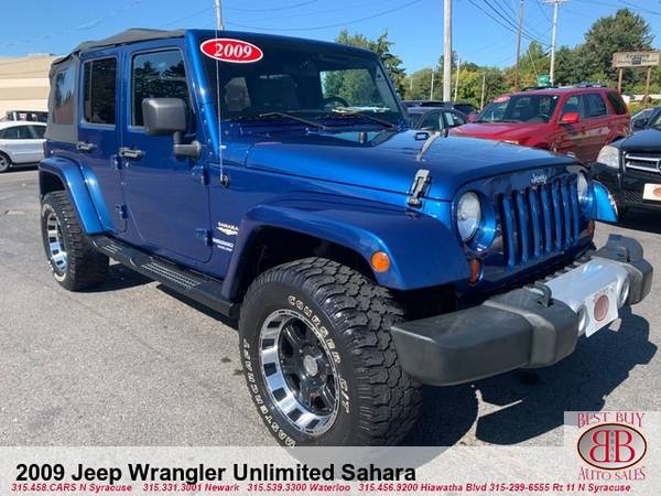 2009 JEEP WRANGLER UNLIMITED SAHARA! 4WD! TOUCH SCREEN! FINANCING!!!!! for sale in Syracuse, NY