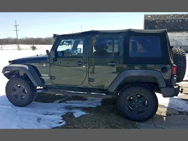 2011 Jeep Wrangler Unlimited 4WD Sport 91k miles with Accent color... for sale in Graceville, MN – photo 2