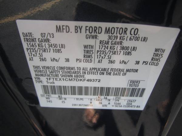 2013 Ford F-150 EXT CAB XL V6 AUTO A/C RUNS PERFECT!!! for sale in Highland Park, TN – photo 24
