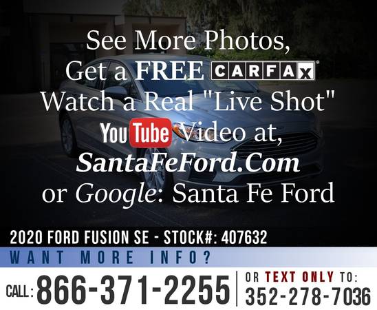 *** 2020 FORD FUSION SE *** SAVE Over $6,000 off MSRP! - cars &... for sale in Alachua, GA – photo 21