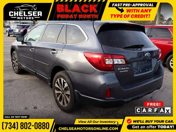 $302/mo - 2015 Subaru Outback 3.6R Limited AWD Wagon - Easy... for sale in Chelsea, MI – photo 4