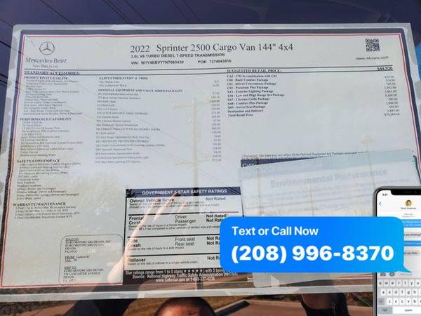 2022 Mercedes-Benz Sprinter 2500 144 WB Cab Chassis for sale in Boise, ID – photo 6