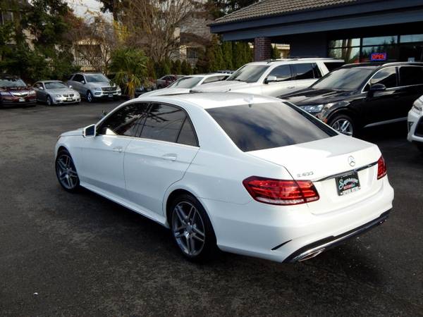 White on Black 2015 Mercedes-Benz E-Class E400 AMG Sport - cars & for sale in Auburn, OR – photo 5
