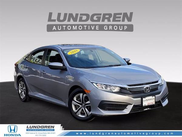 2016 Honda Civic Sedan LX - - by dealer - vehicle for sale in Greenfield, MA – photo 2