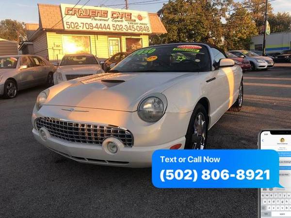 2002 Ford Thunderbird Deluxe 2dr Convertible EaSy ApPrOvAl Credit... for sale in Louisville, KY