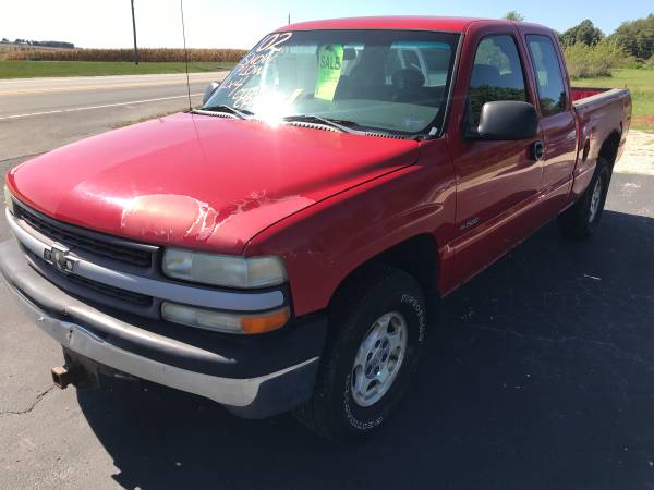 2002 Chevrolet Silverado 4x4 Extended Cab with Plow Prep 150xxx miles for sale in Jacksonville, IL