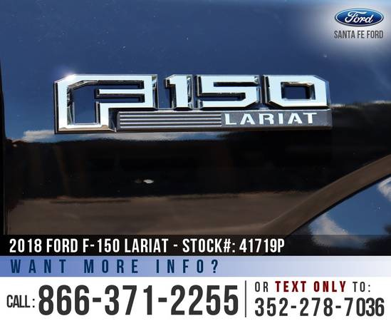 2018 FORD F150 LARIAT Leather Seats - Camera - Remote Start for sale in Alachua, FL – photo 9