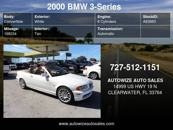 2000 BMW 323Ci Convertible - - by dealer - vehicle for sale in Clearwater, FL – photo 8