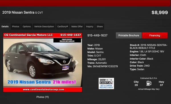 2017 Nissan Maxima 3 5 S, Maroon, 14k miles! CLEAN TITLE! - cars & for sale in El Paso, TX – photo 11