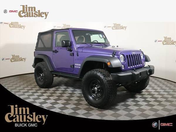 2018 Jeep Wrangler JK SUV Sport - Jeep Purple - - by for sale in Clinton Township, MI – photo 2