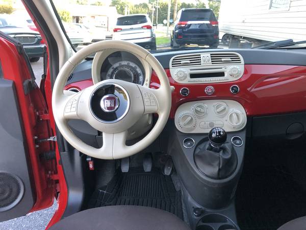 2012 Fiat 500 Pop 5 Speed Clean Carfax Red with Brown Int. Great Cond. for sale in Palmyra, PA – photo 21