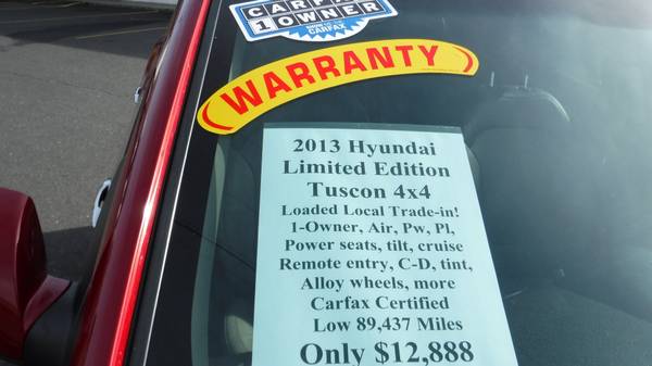 2013 Hyundai Tucson Limited 1 Owner Local Trade-in for sale in Uniontown, ID – photo 11
