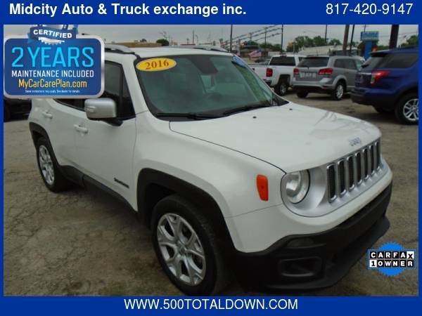 2016 Jeep Renegade FWD 4dr Limited 500totaldown com low monthly for sale in Haltom City, TX