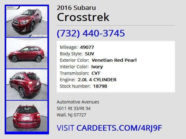 2016 Subaru Crosstrek, Venetian Red Pearl for sale in Wall, NJ – photo 22