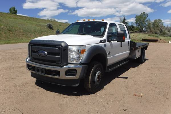 2012 Ford F550 XL 4x4 Flatbed Truck - cars & trucks - by dealer -... for sale in Craig, CO – photo 5