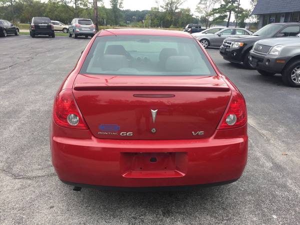2006 *Pontiac* *G6* *4dr Sedan 6-Cyl* RED for sale in Muskegon, MI – photo 5