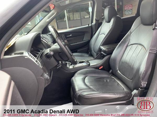 2011 GMC ACADIA DENALI AWD! FULLY LOADED! BOSE SOUND! 3RD ROW! SUNROOF for sale in N SYRACUSE, NY – photo 10