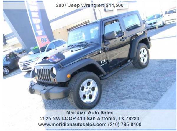 2007 JEEP WRANGLER X, 4X4 2DR, SUPER COOL SUV LOOK!!! - cars &... for sale in San Antonio, TX