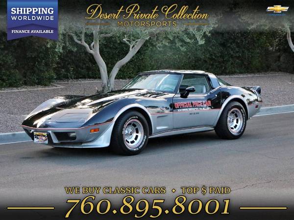 1978 Chevrolet Corvette Pace Car L82 25th Anniversary Edition Coupe... for sale in Palm Desert, NY