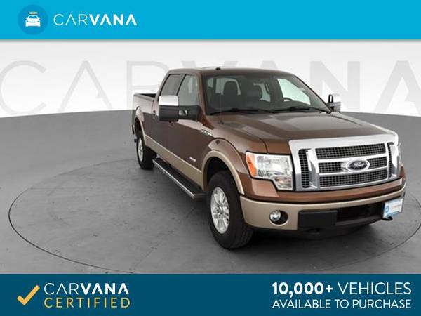 2012 Ford F150 SuperCrew Cab Lariat Pickup 4D 5 1/2 ft pickup Brown - for sale in Inwood, NY