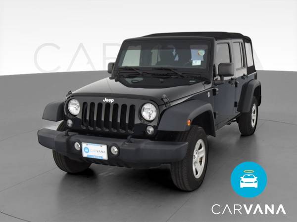 2017 Jeep Wrangler Unlimited Sport SUV 4D suv Black - FINANCE ONLINE... for sale in College Station , TX