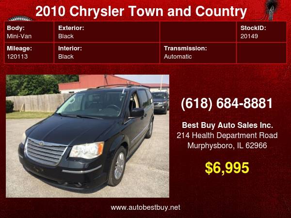 2010 Chrysler Town and Country Touring 4dr Mini Van Call for Steve... for sale in Murphysboro, IL