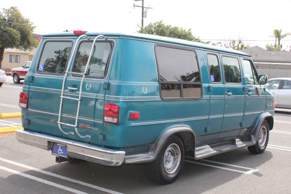 Low 39K Handicap GMC Rally Wagon 2500 wheelchair access mobility van for sale in Torrance, CA – photo 7