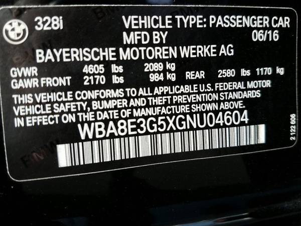 2016 BMW 328 328i xDrive SKU:GNU04604 Sedan for sale in Westmont, IL – photo 19