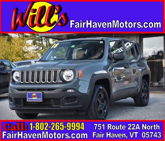 2018 JEEP RENEGADE Sport 4x4 4dr SUV! NEW TIRES! JPH95494 for sale in FAIR HAVEN, VT