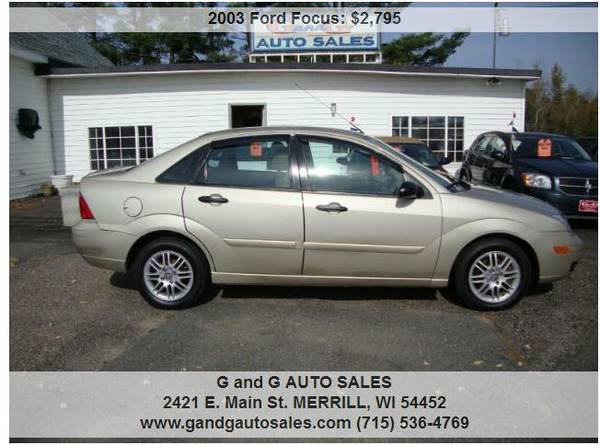 2003 Ford Focus LX 4dr Sedan 123099 Miles for sale in Merrill, WI