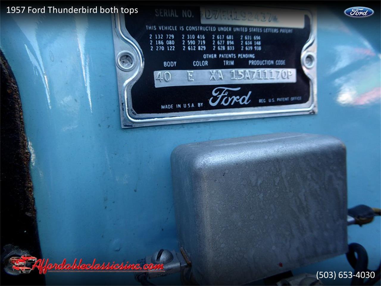 1957 Ford Thunderbird for sale in Gladstone, OR – photo 35