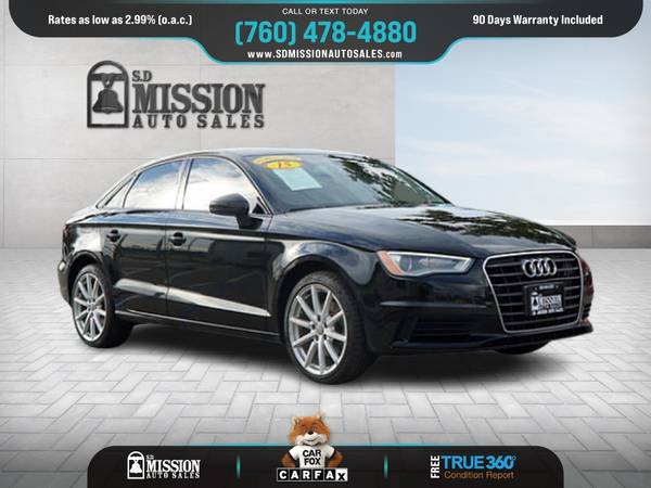 2015 Audi A3 A 3 A-3 20T 20 T 20-T quattro Premium FOR ONLY 291/mo! for sale in Vista, CA