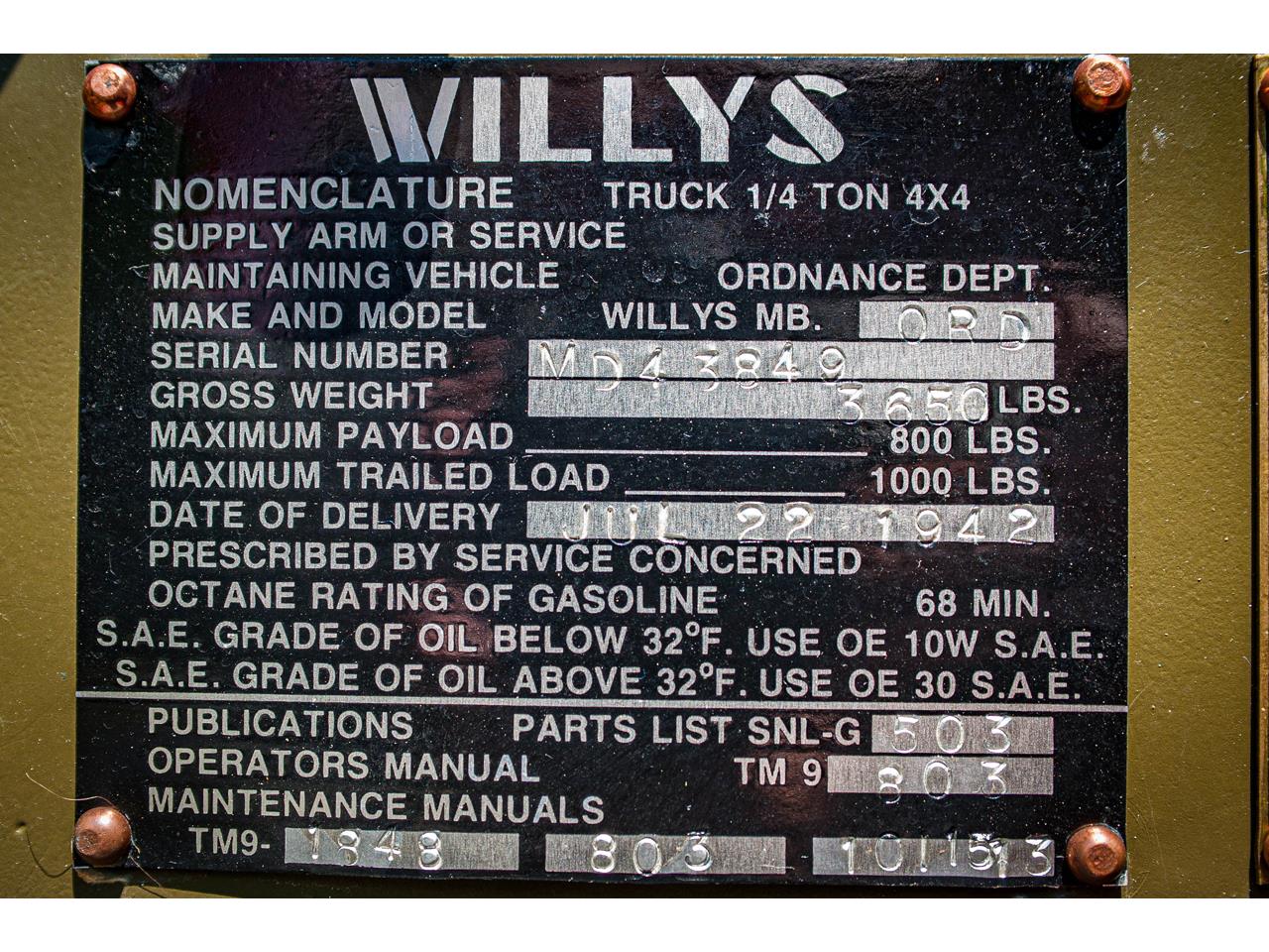 1942 Willys Jeep for sale in O'Fallon, IL – photo 20