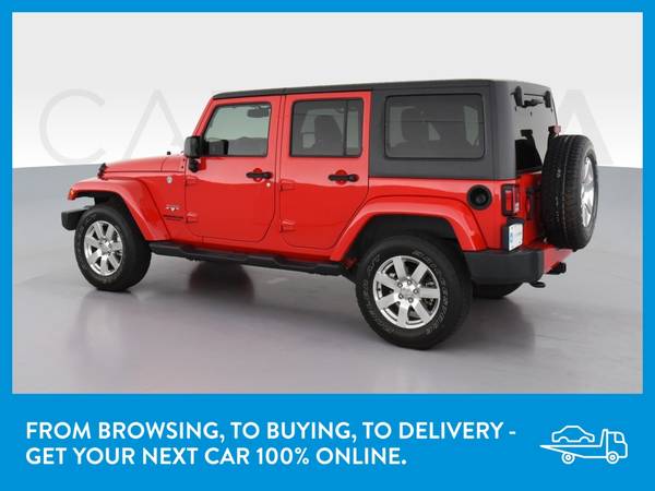 2016 Jeep Wrangler Unlimited Sahara Sport Utility 4D suv Red for sale in Westport, NY – photo 5