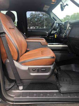 CLEAN LOADED 2015 Ford Superduty F350 SRW PLATINUM Pecan Brown Leather for sale in Naples, FL – photo 22