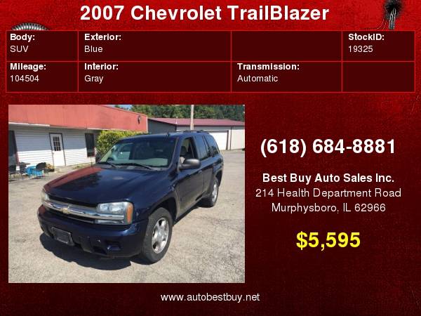 2007 Chevrolet TrailBlazer LS 4dr SUV 4WD Call for Steve or Dean for sale in Murphysboro, IL