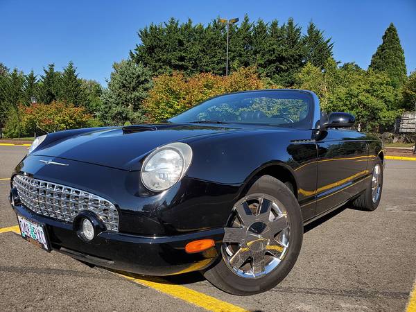 2002 FORD T-BIRD CONVERTIBLE 30,000 MILES HARD TOP for sale in Eugene, OR