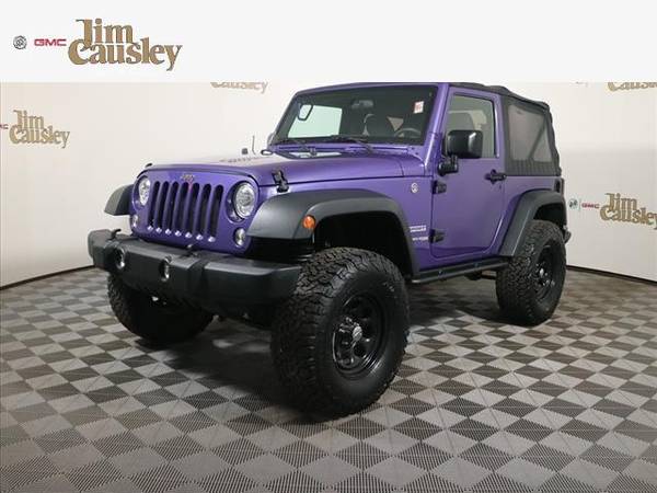 2018 Jeep Wrangler JK SUV Sport - Jeep Purple - - by for sale in Clinton Township, MI – photo 3