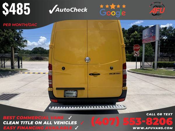 485/mo - 2013 Freightliner Sprinter 2500 Cargo High Roof w170 w 170 for sale in Kissimmee, FL – photo 4