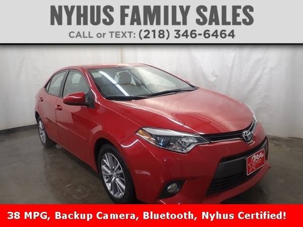 2015 Toyota Corolla LE - - by dealer - vehicle for sale in Perham, ND