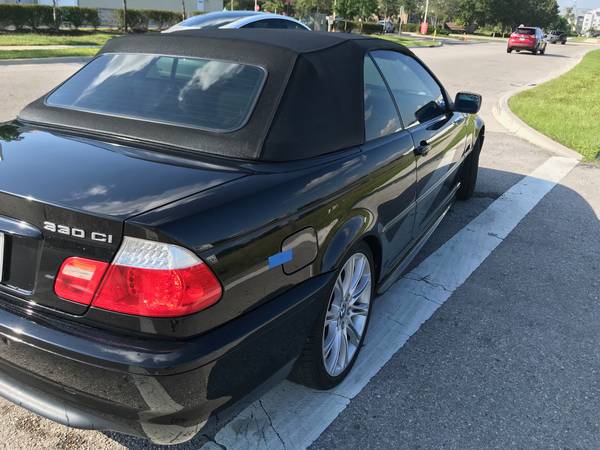 2004 BMW 330ci Convertible Triple Black with M Sport & Carfax - cars... for sale in Venice, FL – photo 7