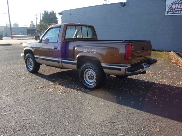 1990 CHEVROLET REGULAR CAB SHORTBOX 4X4 V8 5-SPEED AC ORIGINAL PAINT ! for sale in LONGVIEW WA 98632, OR – photo 10