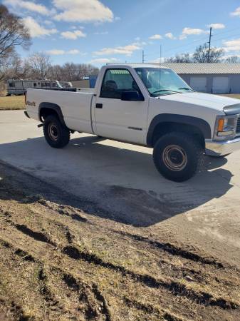 1997 GMC regular cab 3/4 ton 4 by 73000 original miles partial trade for sale in Guthrie Center, IA