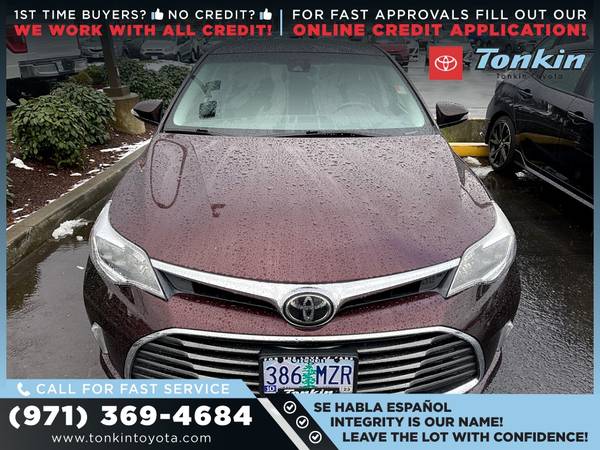 339/mo - 2018 Toyota Avalon XLE - - by dealer for sale in Portland, OR – photo 3