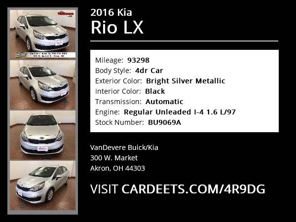 2016 Kia Rio LX, Bright Silver Metallic for sale in Akron, OH – photo 22