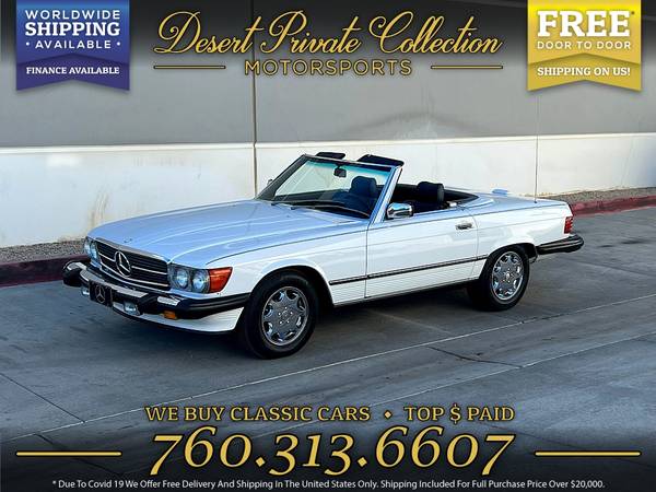 1989 Mercedes-Benz 560SL Original Paint 58k Mile Convertible only at for sale in Palm Desert , CA