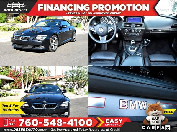 2009 BMW *650i* *650 i* *650-i* $170 /mo for sale in Palm Desert , CA – photo 8