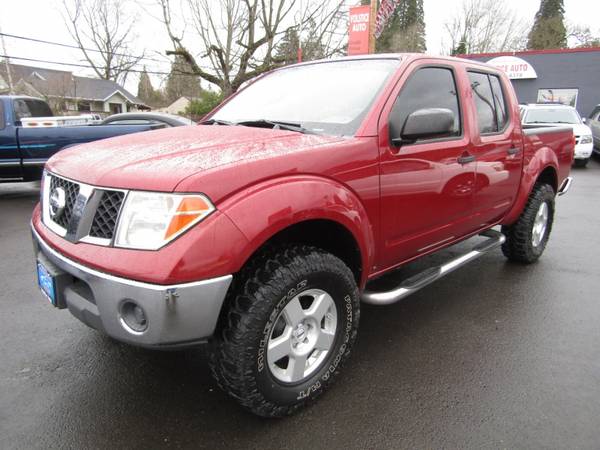 2007 Nissan Frontier 2WD Crew Cab SWB Auto BURGANDY 2 OWNER SO for sale in Milwaukie, OR – photo 2