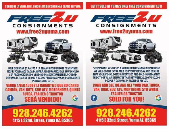 Free Consignments! - - by dealer - vehicle for sale in Yuma, AZ – photo 2