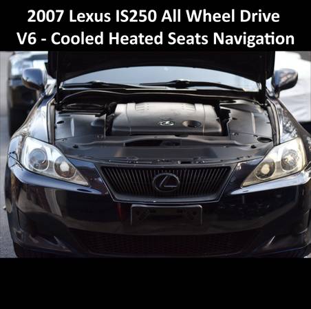2007 Lexus IS250 All Wheel Drive V6 - Cooled Heated Seats Navigation for sale in MANASSAS, District Of Columbia